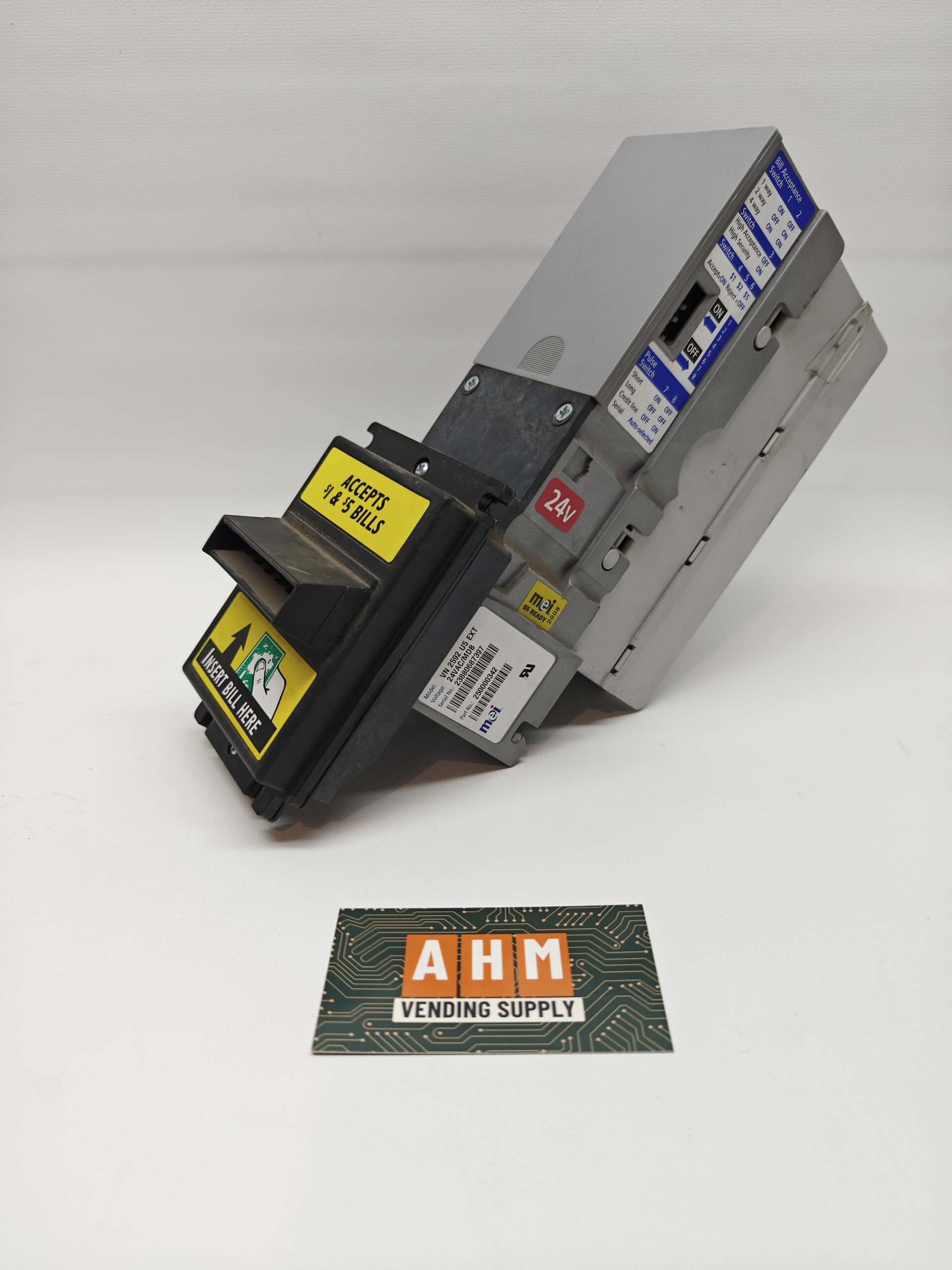 MEI VN 2592 U5 EXT Bill Validator β Used, Tested Working (MDB Interface)